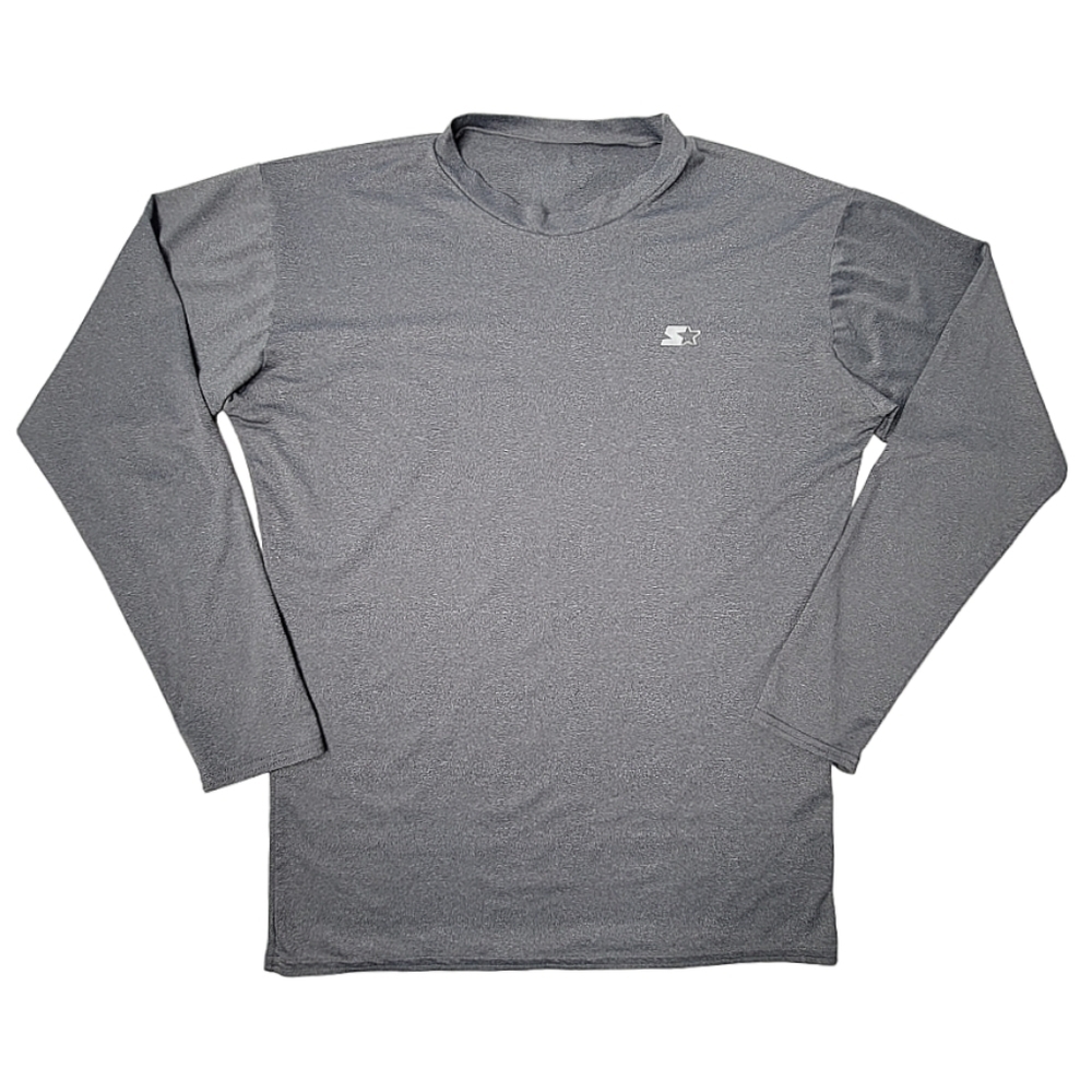 SOLD - 3/$15 🔴 Starter Athletic Gray Long Sleeve Fitted Workout Shirt